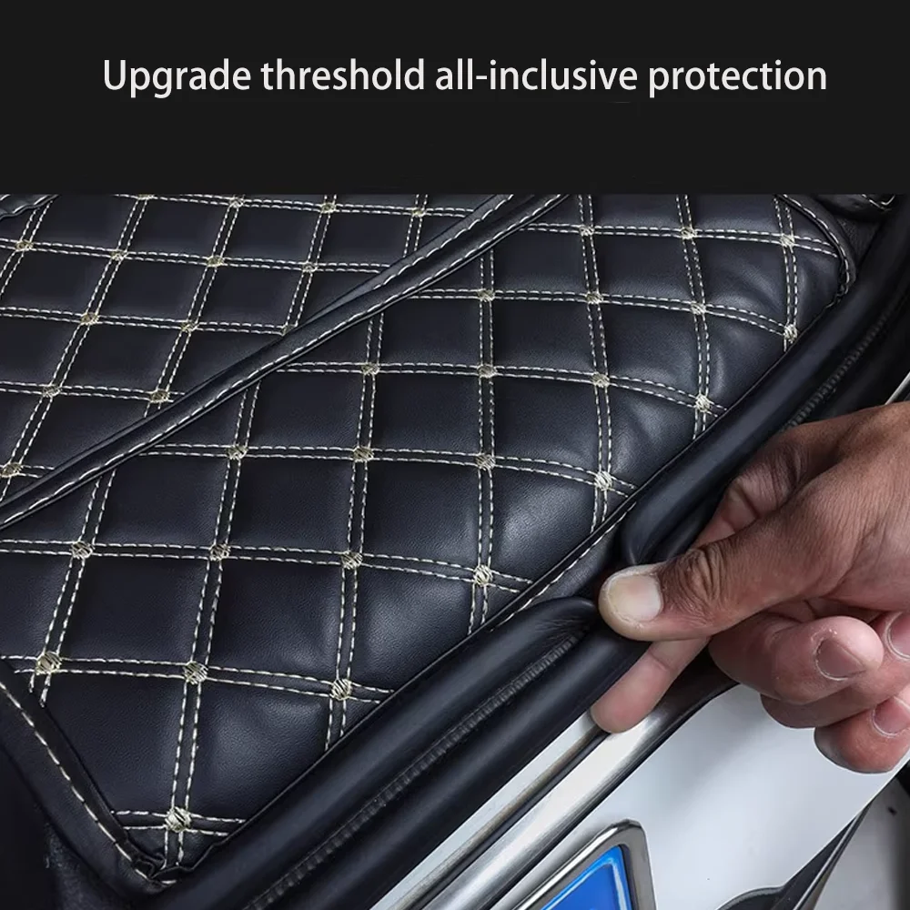 Trunk Mat For BYD Seal EV EK 2023~2026 2024 2025 Car Leather Boot Covers Scratch Trunk Mat Pad Tray Protect Interior Accessories