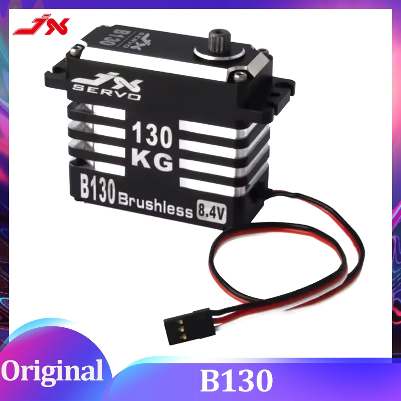 JX B130 130kg Mega Torque Full CNC Metal Gear Standard Digital Brushless Servo for 1/5 RC car Truck Robot Drone