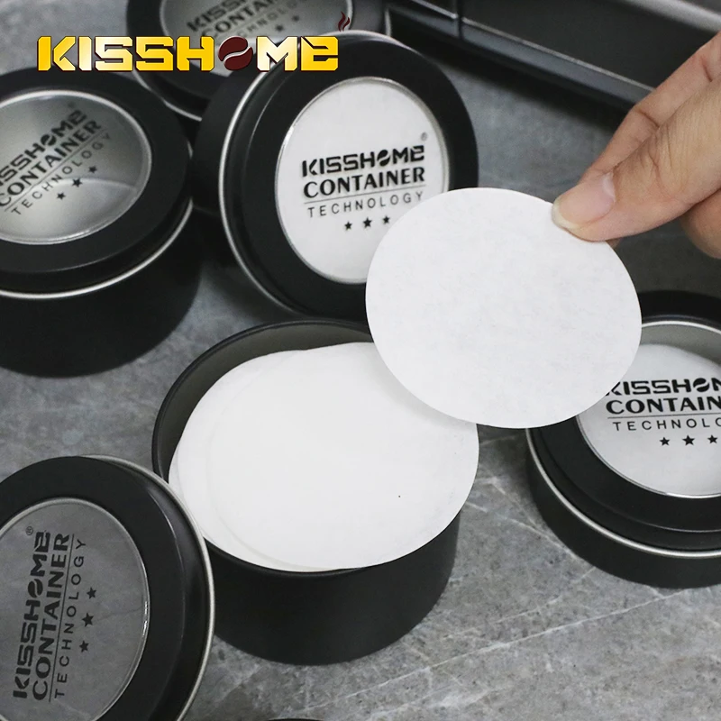 Kaffeefilter-Papier 51mm 53mm 58mm Einweg-Sekundärfilterpapiere Tee-Aufbewahrungsbox Espresso-Zubehör Barista-Werkzeug