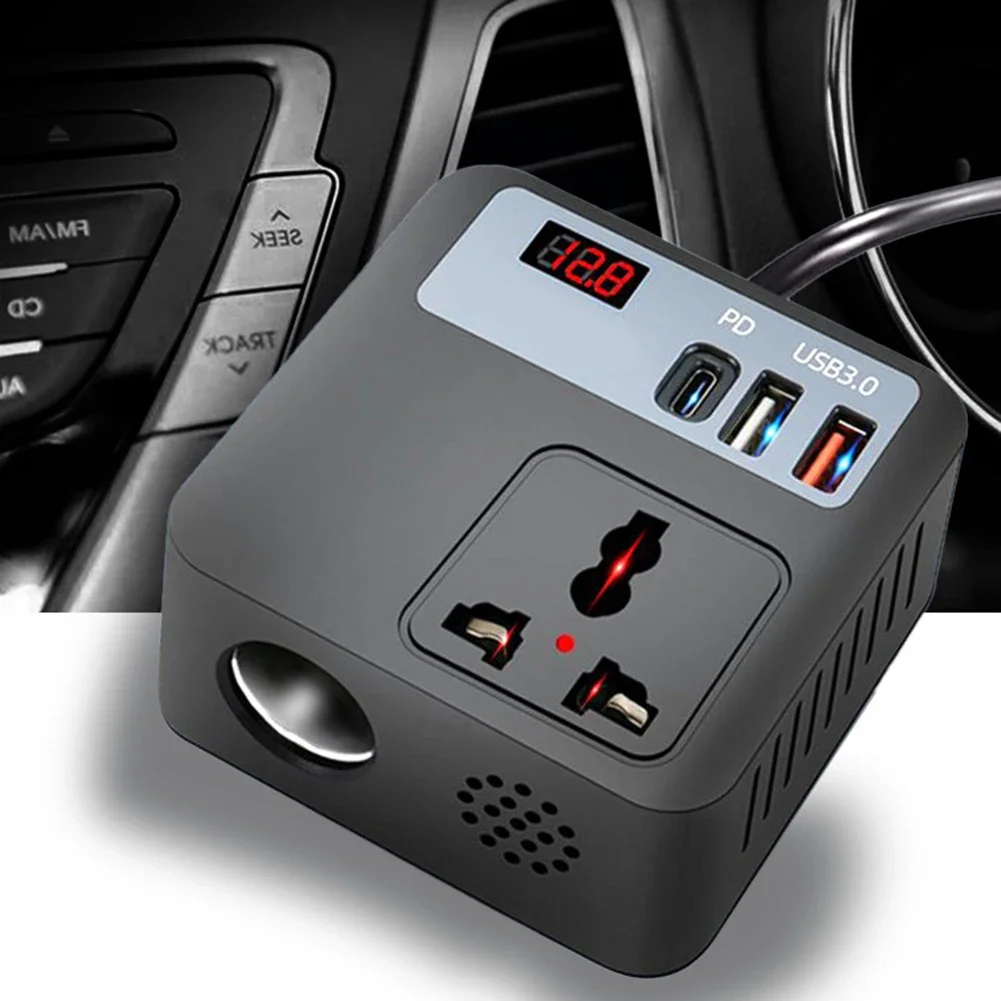 Car Device Power Inverter Voltage Converter DC Power Strip Car Power Inverter Reliable Power Conversion Wear-Resistant Design