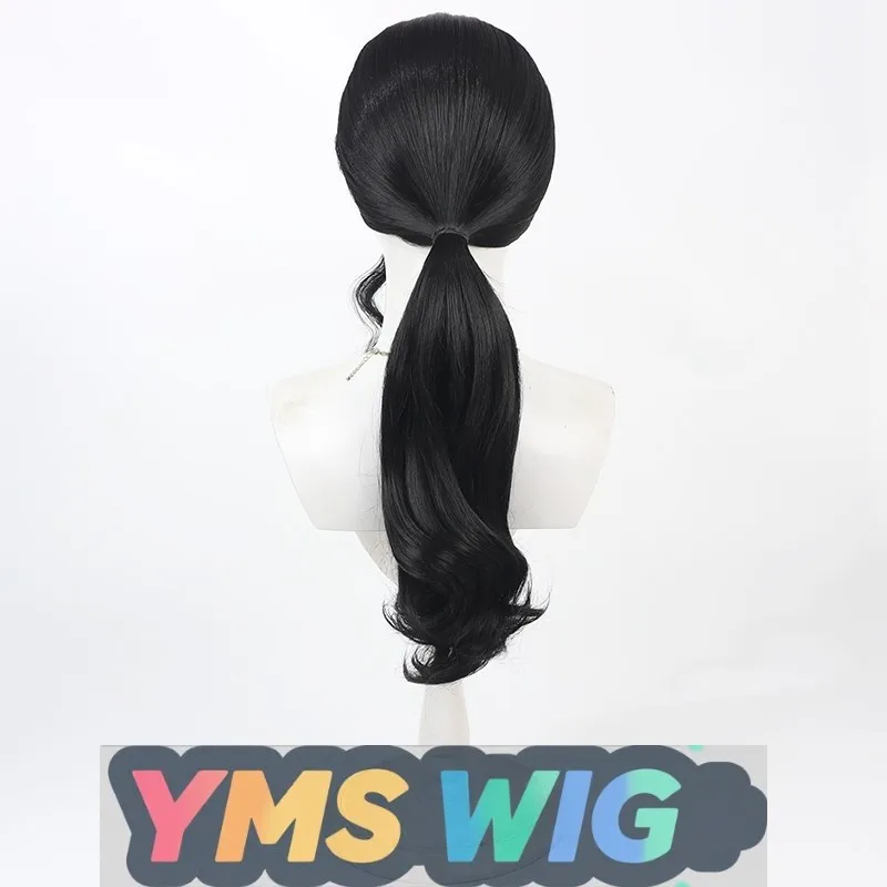 [ YMS WIG ]BLEACH Captain-Commander Kyoraku Shunsui Cosplay Wig, Simulated Scalp Black Curly