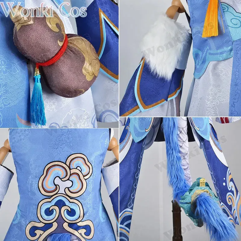 Bailu cosplay costume wig star rail Bai Lu cosplay costumes full set girl Carnival costumes with tail