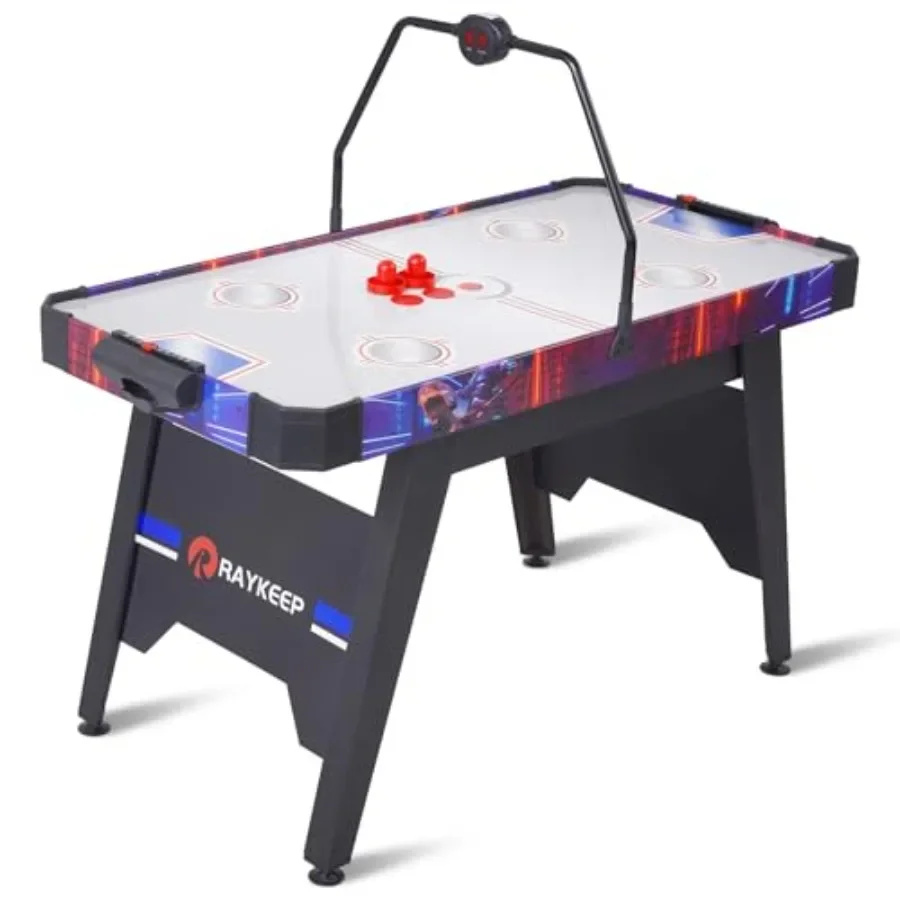 

Air Hockey Table 58" Indoor Hockey Game Table for Adults and w/2 Pucks 2 Pushers Digital LED Overhead Scoreboard Powerful 12V M