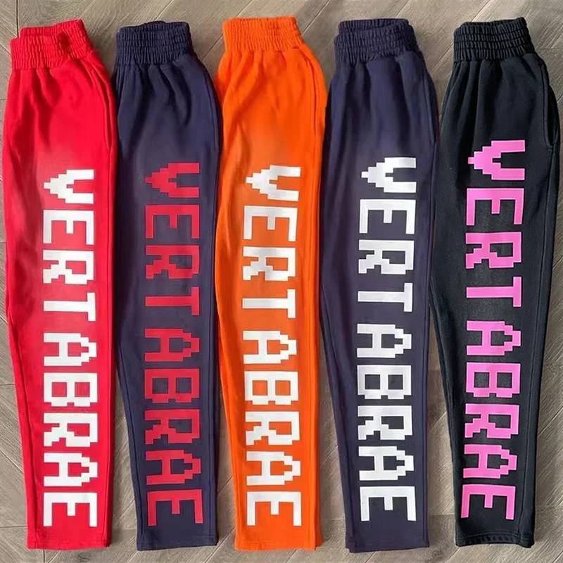 Vertabrae sweatpants Washing letters sports men and women casual trousers collection