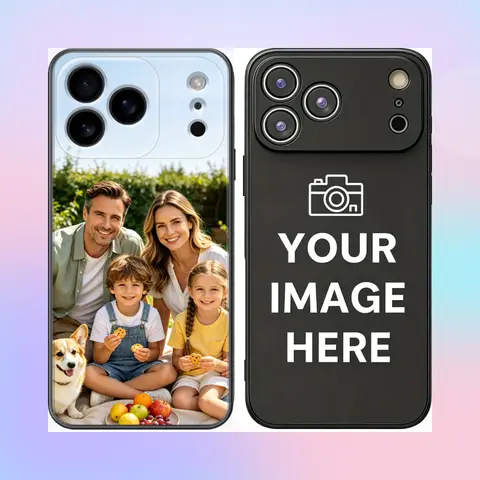 Customized Photo Silicone Soft Phone Case For iPhone 17 16 15 14 13 12 11 Series Customized Phone Cover Shockproof Bumper Fudna