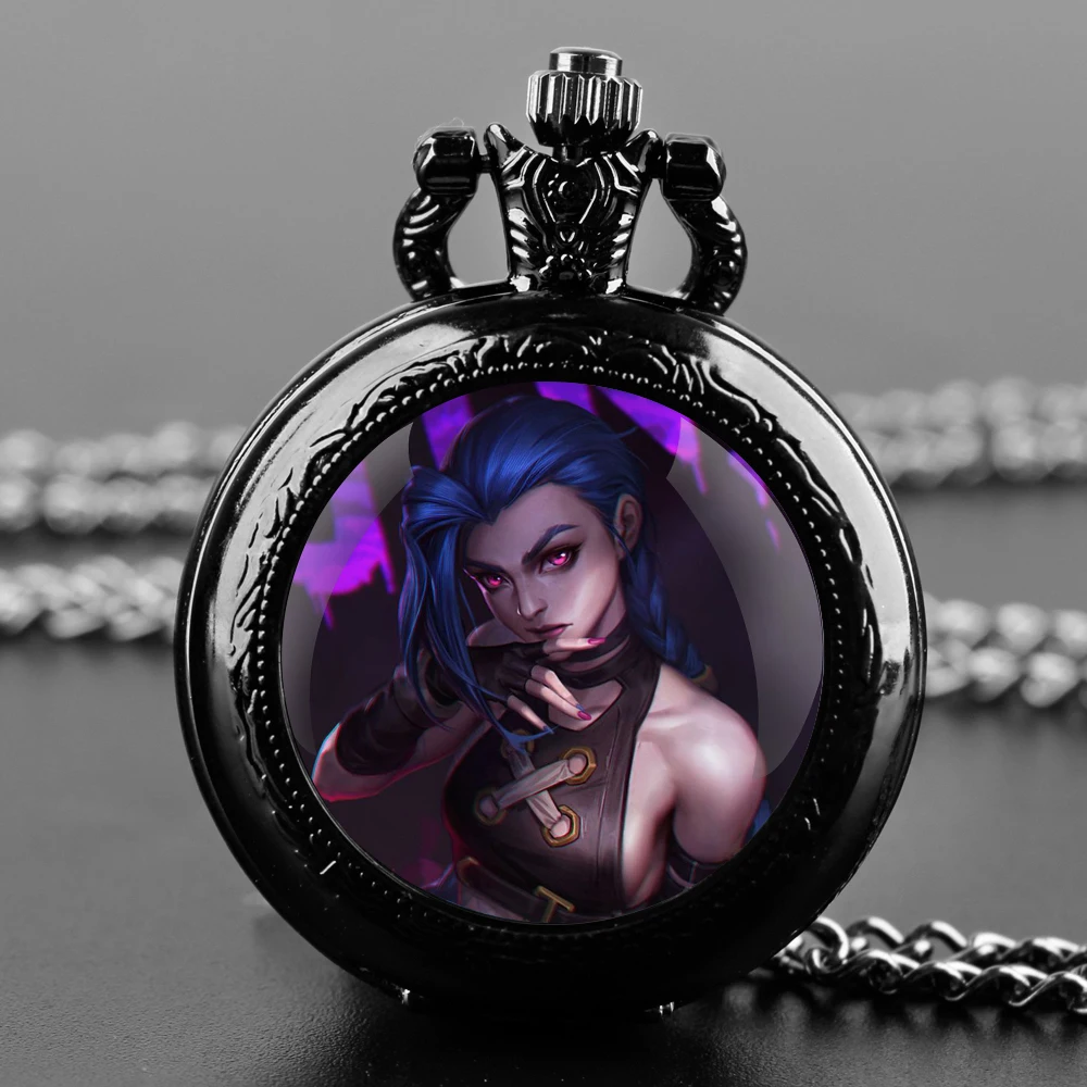 Arcane Jinx Classic Vintage Glass Dome Pocket Watch with Chain Necklace Vintage Quartz Pendant Watches Clock Chain Mens Women