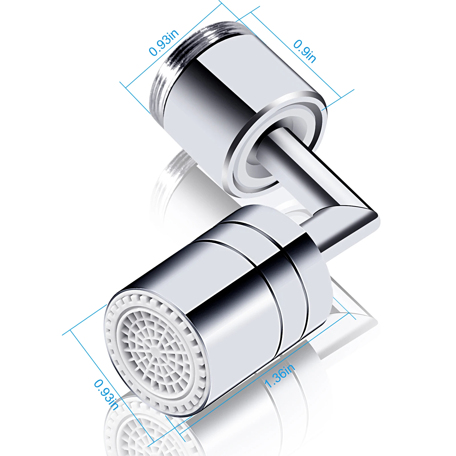 Kitchen Faucet Aerator 720 Degrees Rotatable Extension Spout Bubbler Filter Nozzle Bathroom Wash Basin Tap Extender Adapter