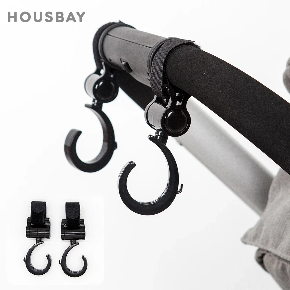 

1Pcs Hooks For Baby Stroller Multi Purpose Baby Stroller Accessories Rotate 360 Degree Hook Pram Organizer Bag Hanger New