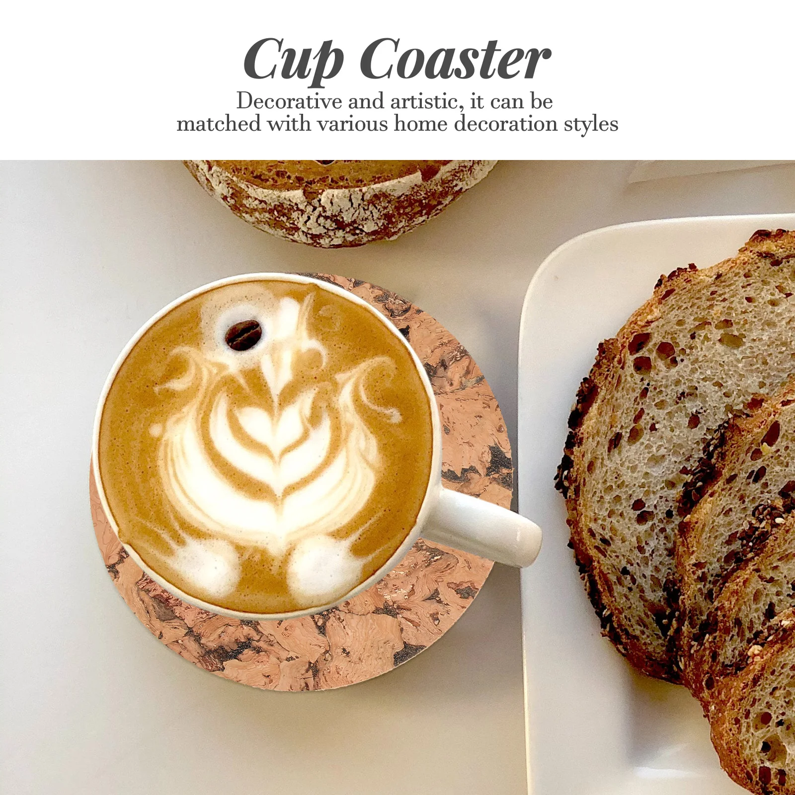 

Cork Coasters Mats Decorative Cup Mat Placemat Heat Insulated Pad Anti Skid Table Protector For Coffee Mug Tea Ceramic