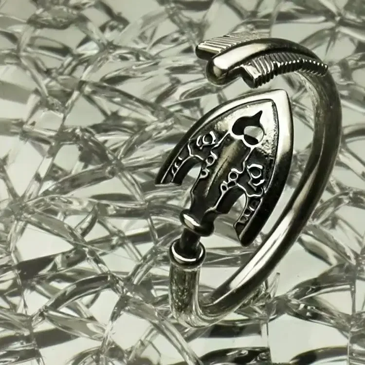 Bague ajustable unisexe vintage Wonder Adventure Collaboration Arrow Worm Arrow Ring