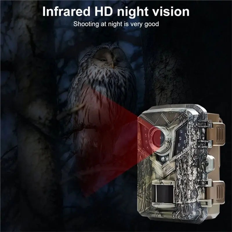 T22C Infrared Night Vision 12MP 1080P Hunting Trail Camera Wildlife Motion Activated Trigger Monitoring Scouting Photo Traps