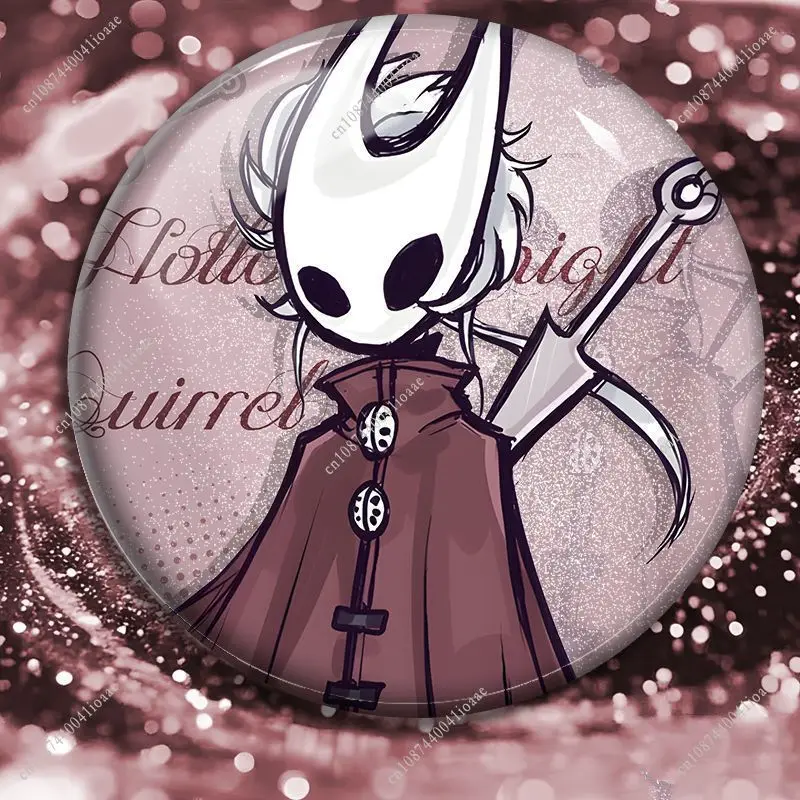 58MM Horror Anime Hollow Knight Ronde Broche Cartoon Badge Pins DIY Kleding Gesp Badge Accessoires Speelgoed Cadeau voor Kinderen vriend