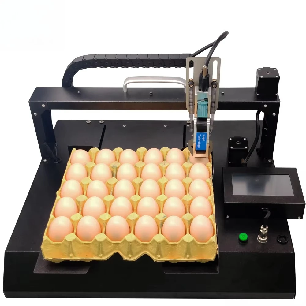 

Factory Directly Sell Single Head Fast Dry Logo Printer Egg Printing Machine Egg Inkjet Coding Machine