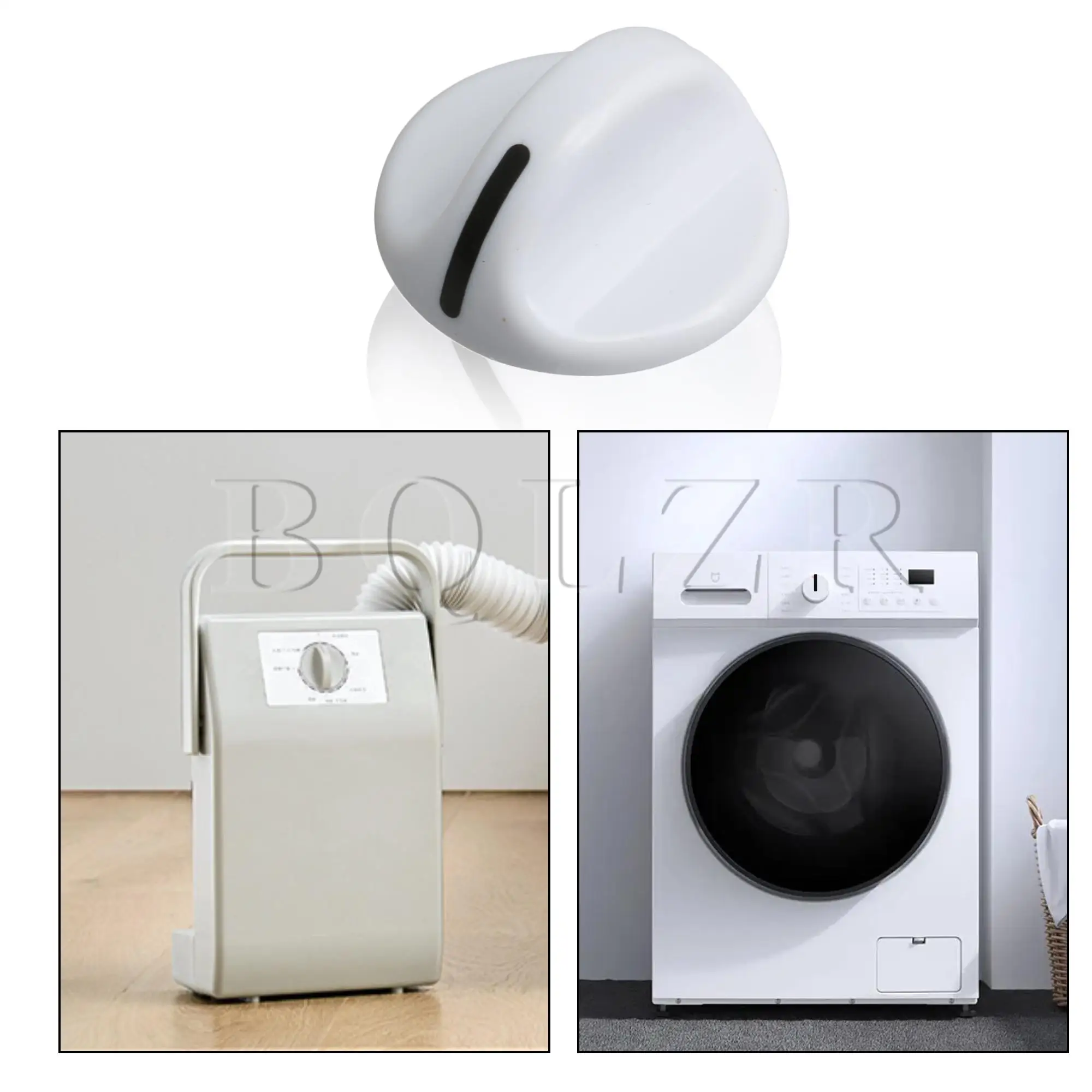 BQLZR 4 Pcs Timer Knob 131666606 White Replacement for Gibson EA419092 Dryer