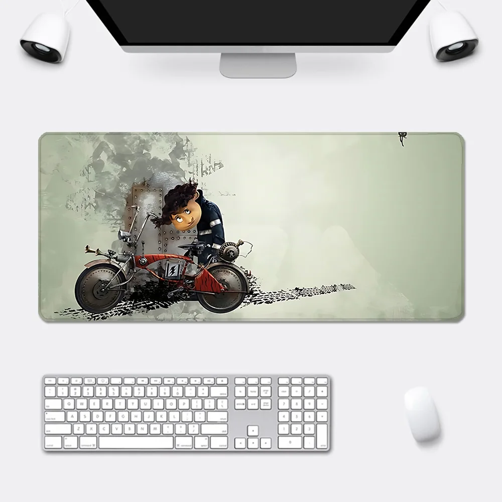 Cartoon Angst Coralines Mousepad Hd Printing Computer Gamers Vergrendelen Rand Antislip Muismat Xx 90X40Cm Toetsenbord Pc Bureaublad