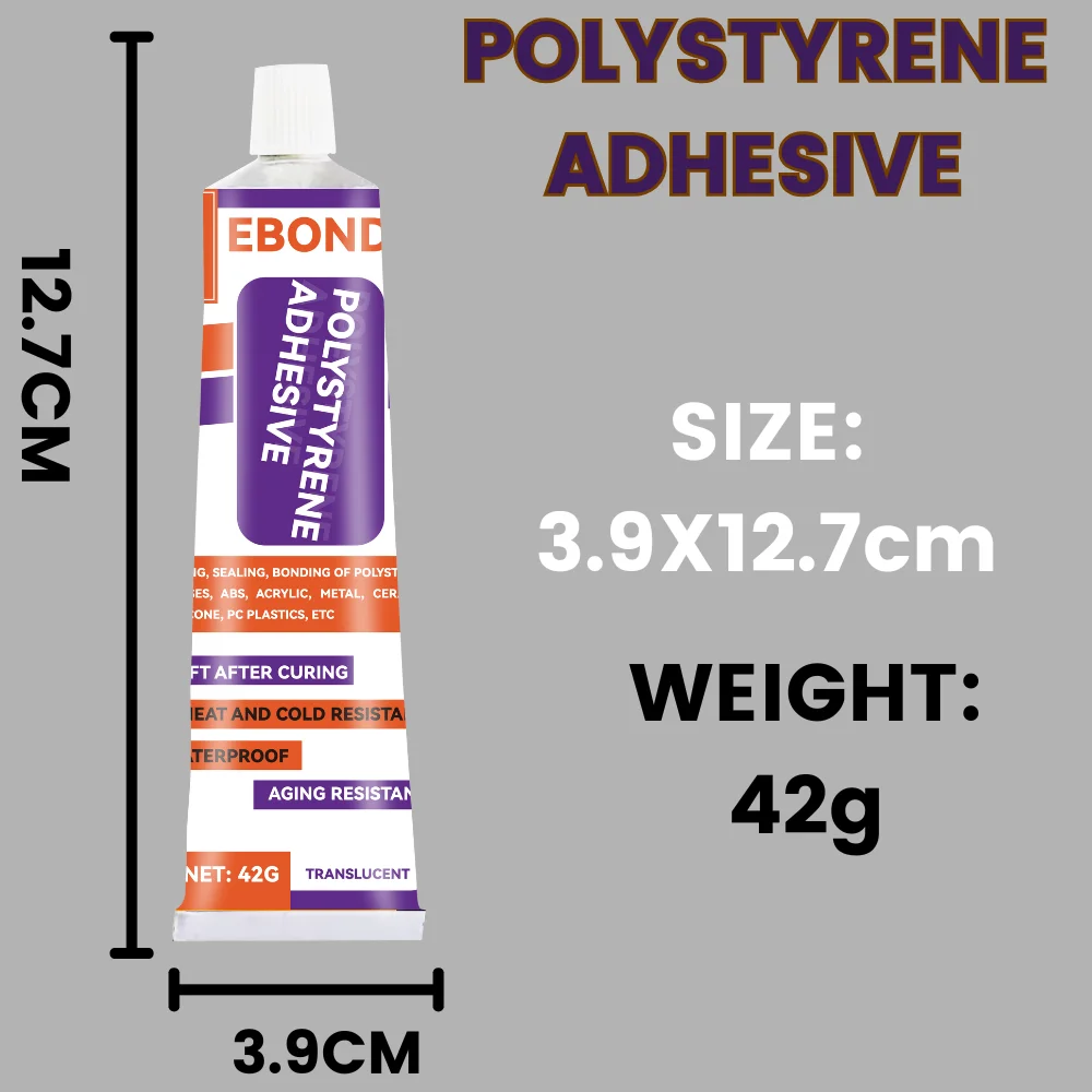 Translucent Polystyrene Lens Special Glue Glass Heat Resistant Glass Ceramic Metal Plastic PMMA ABS Waterproof Silicone Seal