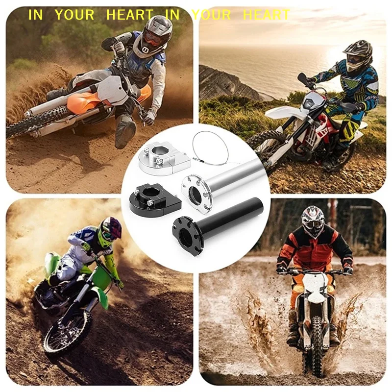 【X】Puño de Acelerador CNC de Acción Rápida de 22 mm para Motocicleta, de Aluminio con Cable, para Ciclomotor y Scooter