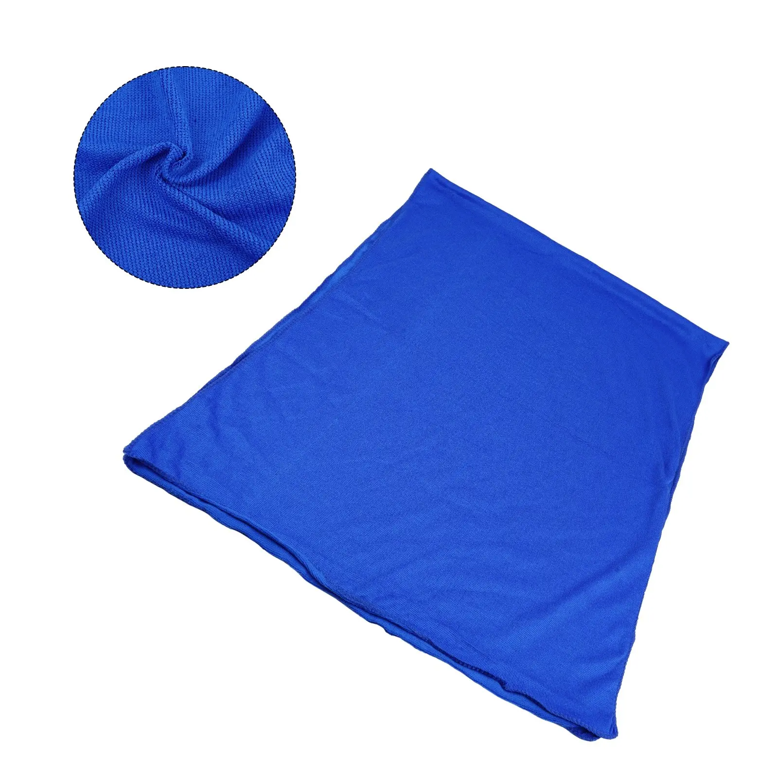 Large Towel Blue Cleaning Waxing Polishing Detailing No Scratch Polish Kitchen Soft Cloth Household Microfibre