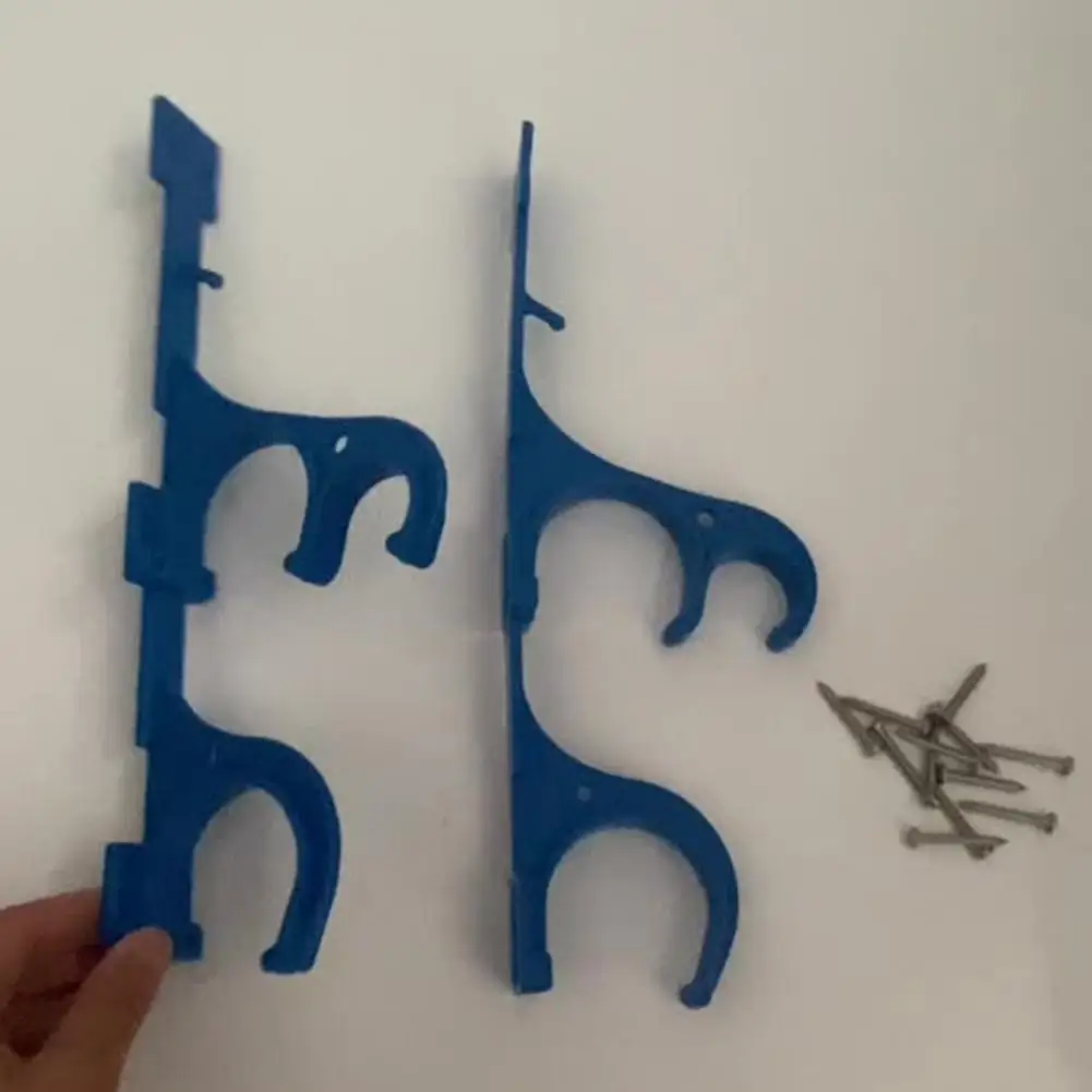 Pool Accessory Holder Durable Pool Pole Hook for Telescoping Pole Vacuum Hose Skimmer Brushes Anti-rust for Pool