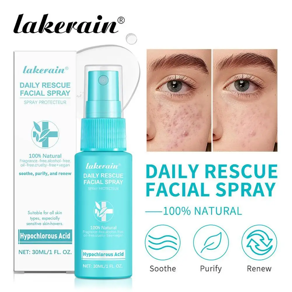 Daily Rescue Facial Spray For Sensitive Skin Hypochlorous Acid Spray Helps Reduce Redness Breakouts Soothing PH Balancing Toner