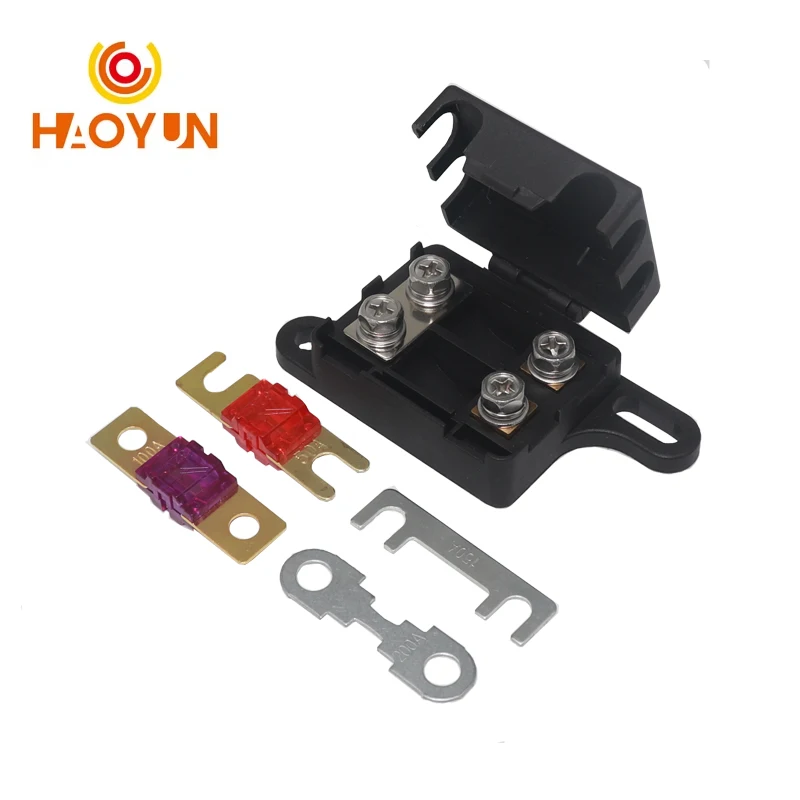 Car Fuse 2-way Ans Midi Mini Anl AFS Fuse Holder 20A 30A 40A 50A 60A 70A 80A 90A 100A 110A 120A 125A 150A 175A 200A