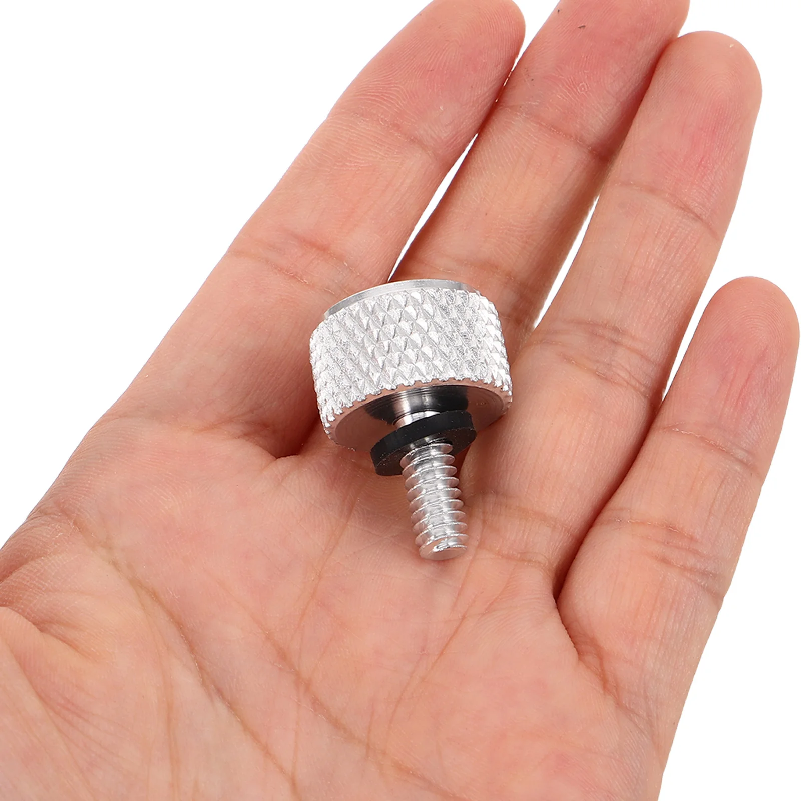 

2Pcs Rear Seat Bolts Motorcycle Quick Release Heavy Duty Silver Retro Design Motorcycle Seat Fastener Replacement