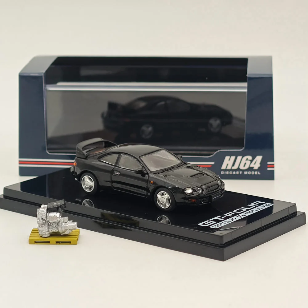 Hobby Japón 1:64 para CELICA GT-FOUR WRC Edition (ST205) con motor negro HJ 641064 Colección de coches de modelos fundidos a presión ABK