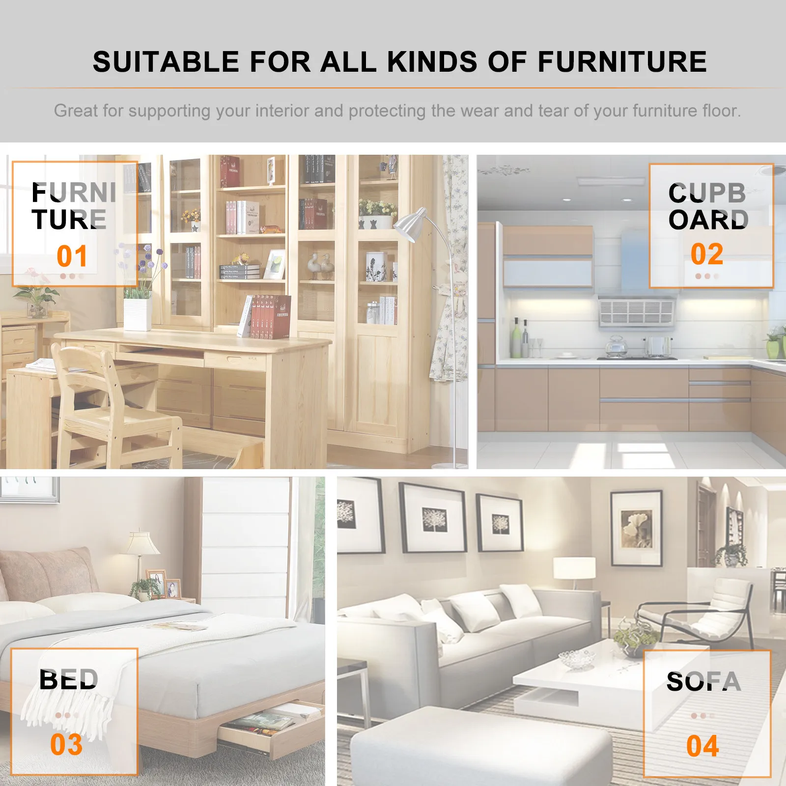

4Pcs Stainless Steel Cabinet Legs Adjustable Furniture Legs Sofa Replacement Accessories Height Adjustable Table Support Heavy