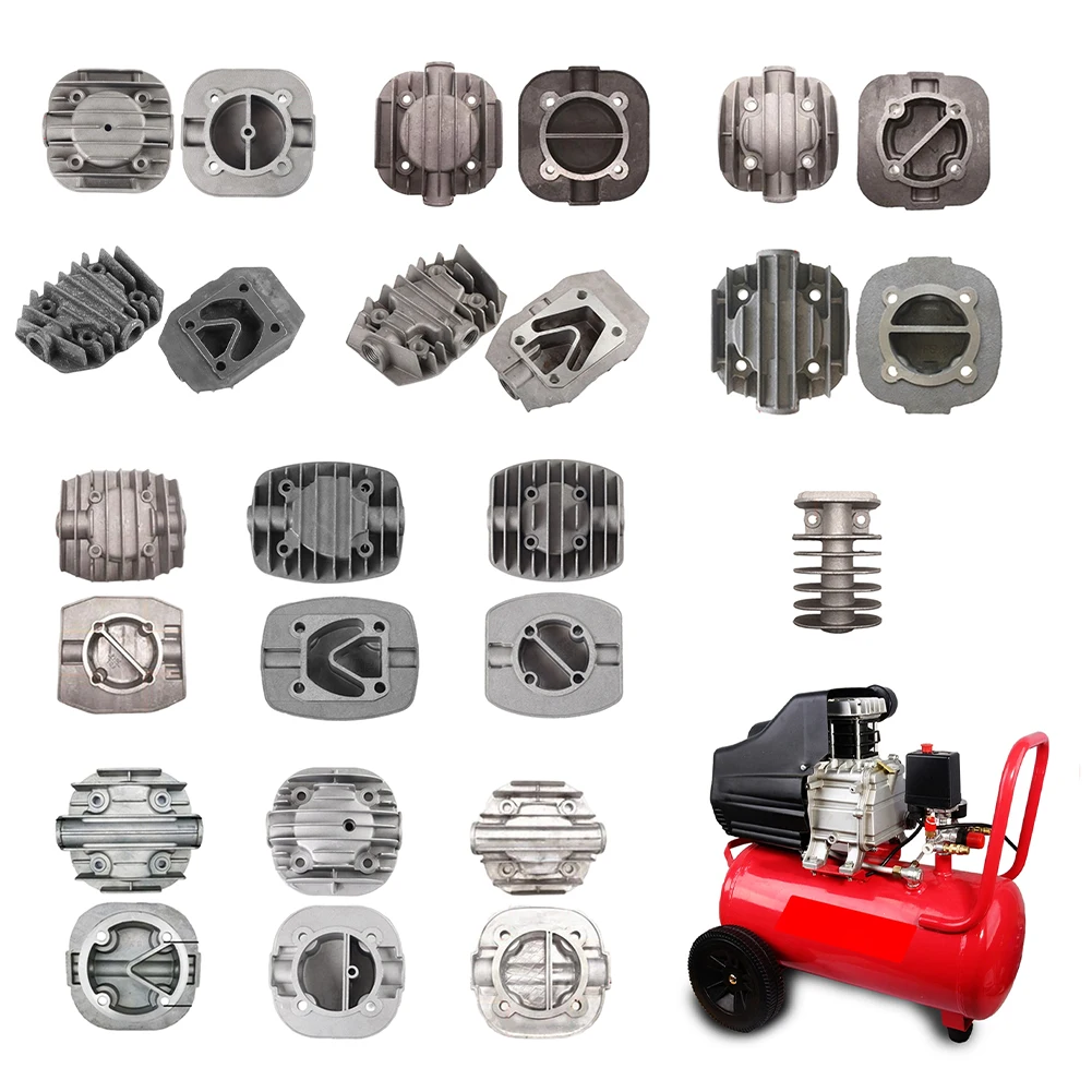 Silent Oil-Free Air Compressor Cylinder Head Replacement Part Suitable For Pneumatic Air Pump Cylinder Rebuilds