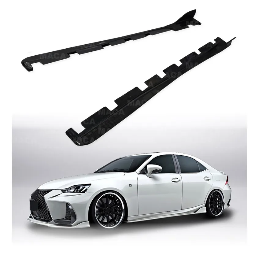 Premium Carbon Fiber ARTISAN Style Side Skirts For Lexus IS200T IS300T Performance Kit 2017-2021