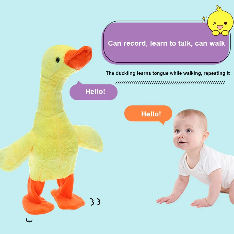 Talking Singing And Walking Duck Toy Singing  For Adult