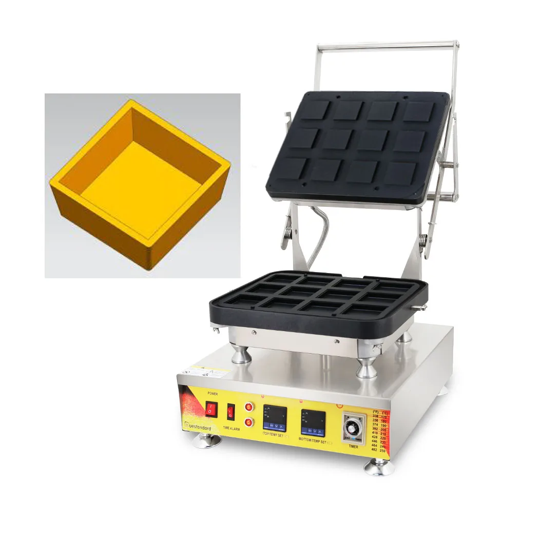 

Model 843 12 holes square shaped cheese eggtart machine flower shape Egg Tart Shell Maker Tartlet Machine egg tart mold egg tart