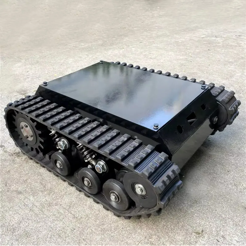 Hot Sale remote control loads 500kg-8000kg battery-powered rubber track chassis