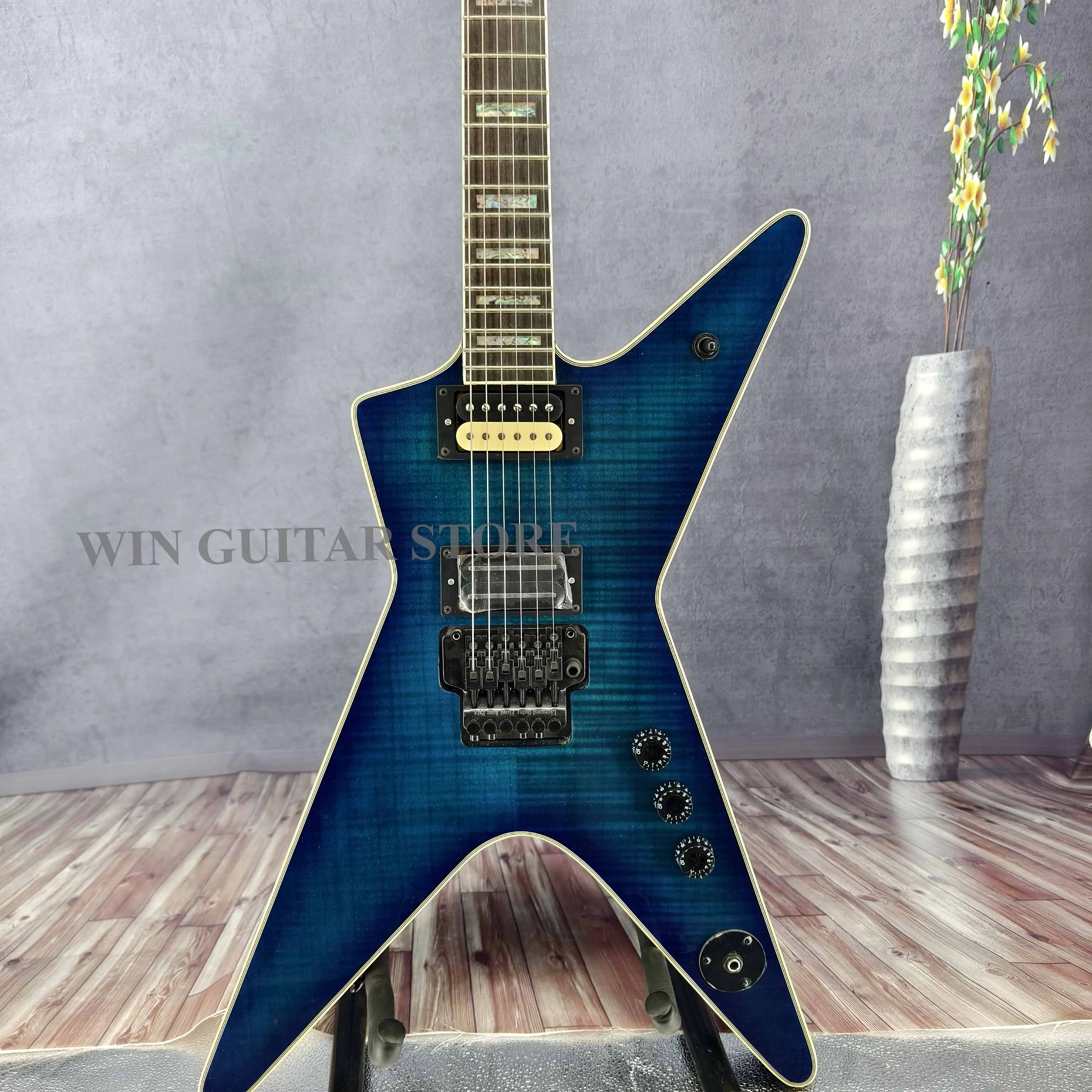 Washburn Dimebag Darrell Signature Model Blue Electric Guitar FR US warehouse Christmas gift Free Shipping