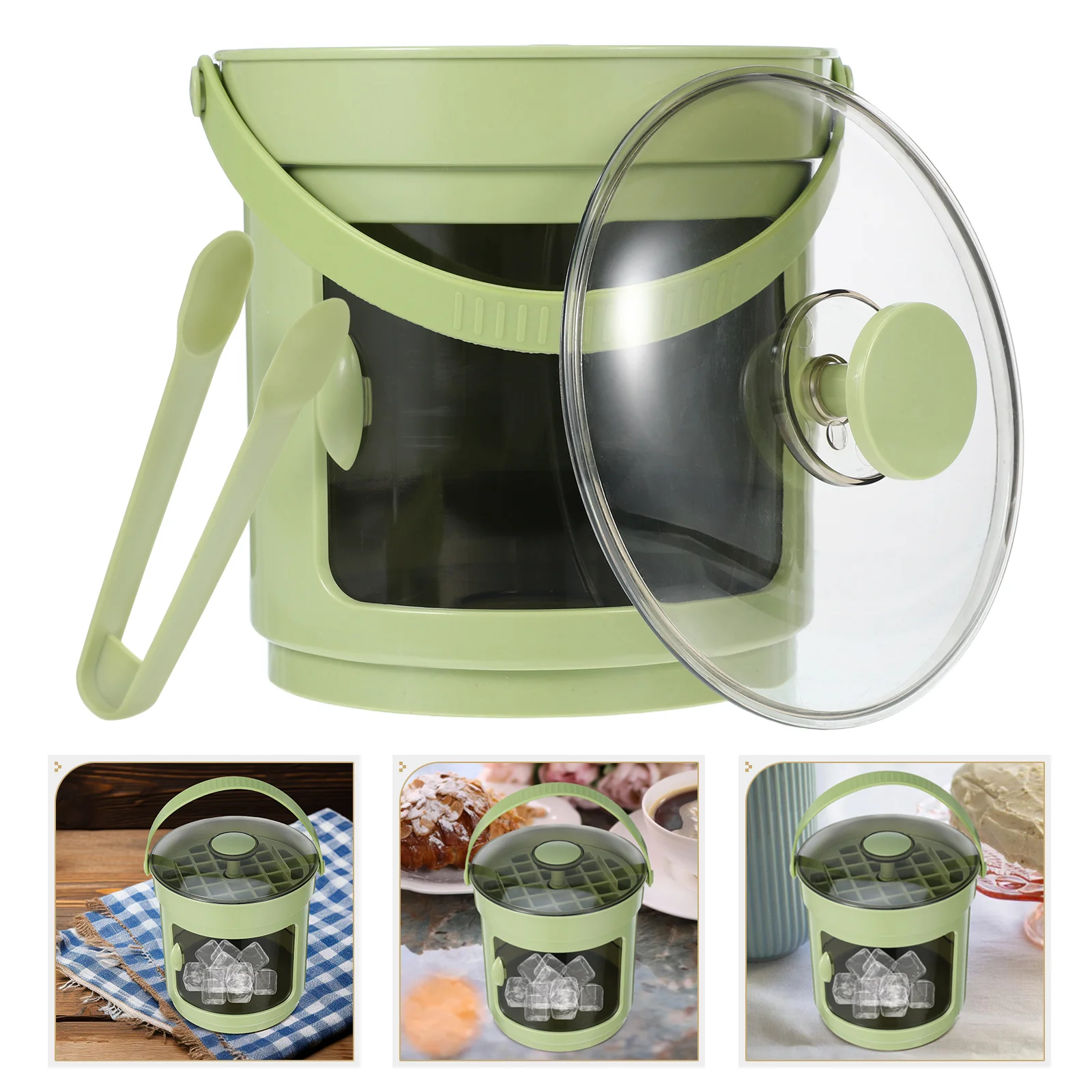 

Ice Cube Making Tray with Container for Freezer Refrigerator Trays Pp Plastic Mold Bucket Cubes