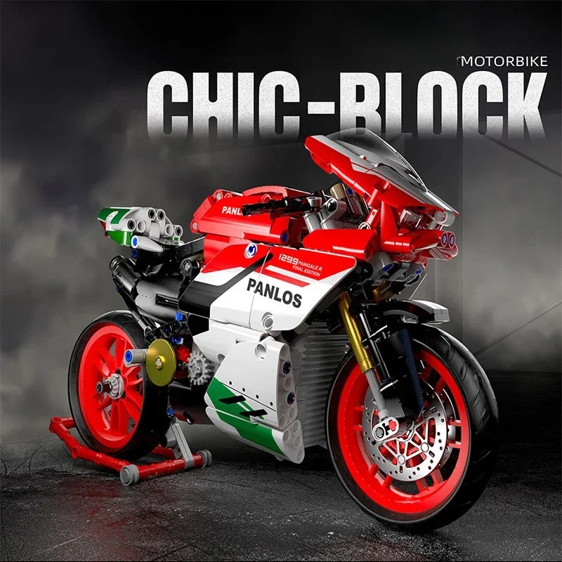 Technical Motorcycle Ducatis Racing Car Building Blocks 67261 IDEAS Model Motorbike Vehicle Bricks Toys for Kids Christmas Gifts