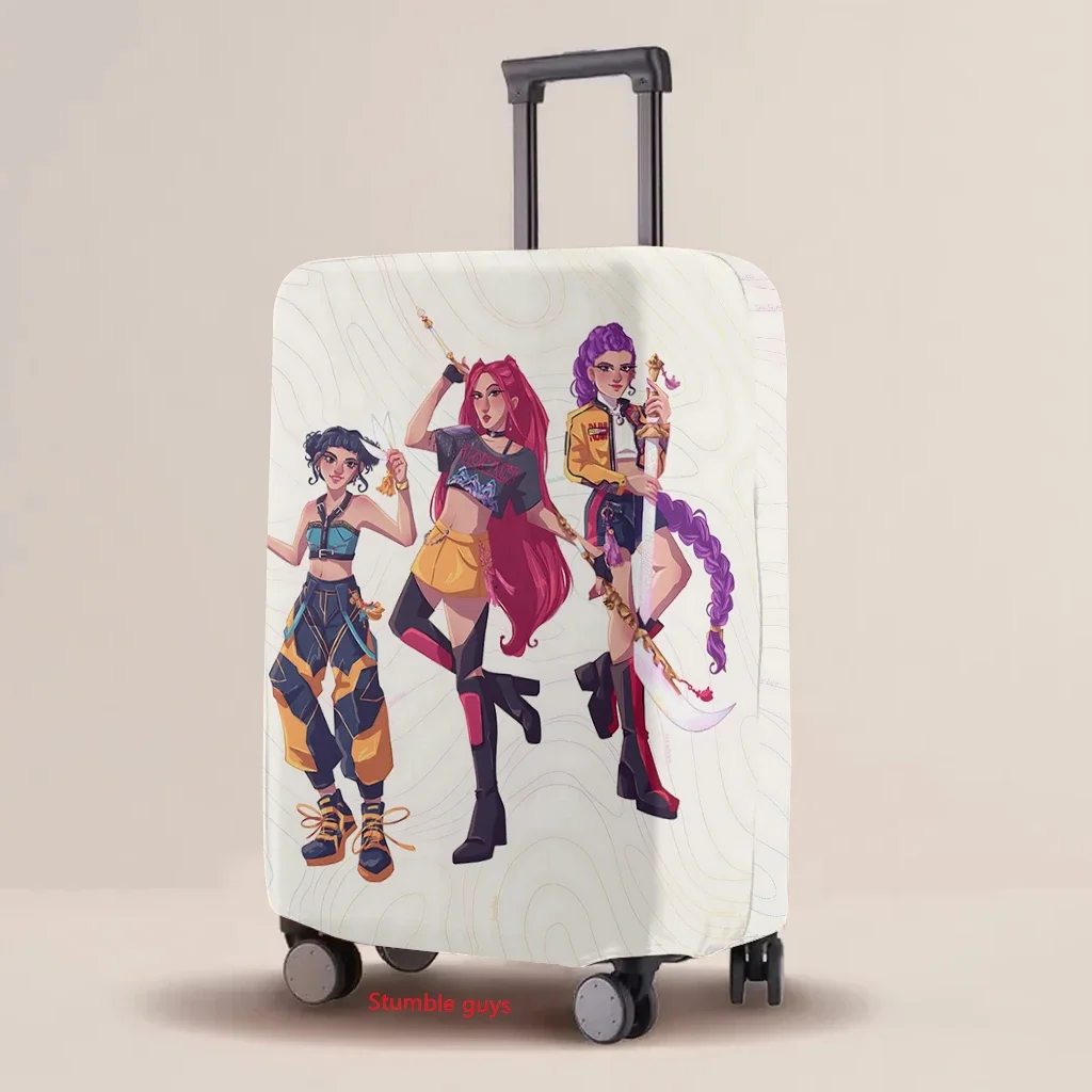 Pokrowiec na walizkę z motywem Kpop Demon Hunters, odporny na zużycie, elastyczny, modny, ochronny, akcesoria podróżne ​