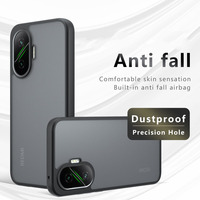 For Poco F7 Case Poco F7 Funda Cover Coque Matte Transparent PC Shockproof TPU Edge Clear Back Case Poco F7