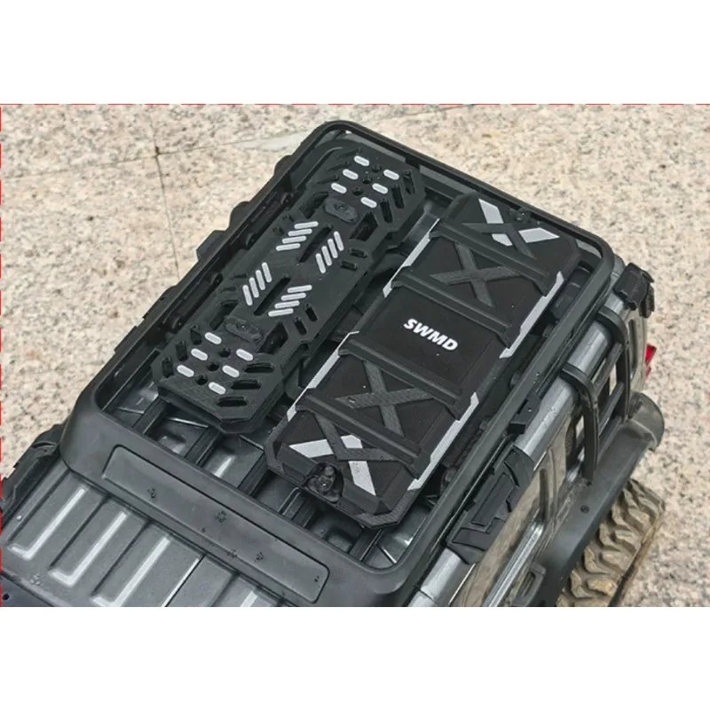 For CK5811 V2 1/7 RC Off-Road Crawler Roof Tool Box & Traction Boards Scale Accessories Upgrade Kit No-Drill Installation