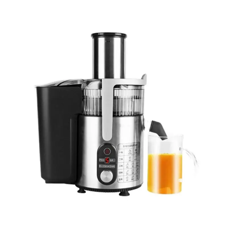 Juicer Commercial Large-Caliber Slag Juice Separation Squeezed Sugarcane Fresh Juice Household Fruit Coconut Juice Juicer