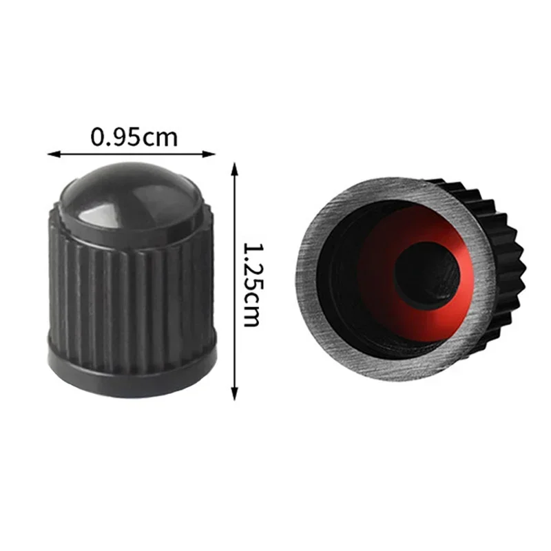 10/50Pcs Car Tire Valve Stem Caps Tubeless Tyre Rim Stem Cover Dustproof Cap Tire Valve Stem with O Rubber Ring Auto Accessoires