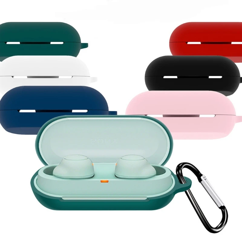 

1pc Protective Carrying Cases WF-C500 Earphones Accessory Dustproof Protector Washable Boxes Holders