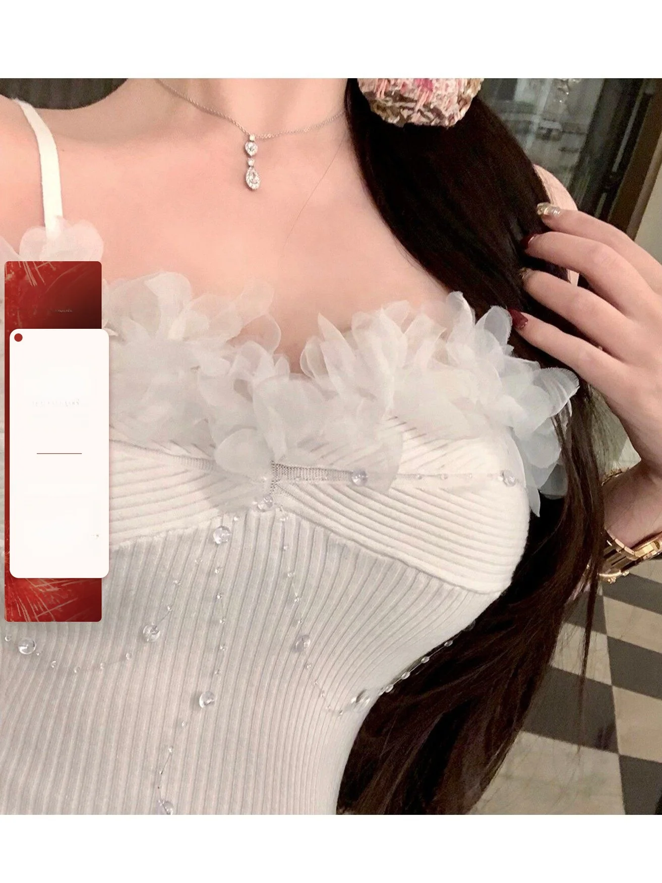 

Handmade Knitted Fairy Wings Strap Viola Moonlight Lotus ort Sweet Sle Pure Color Floral Petal 25-29 Years Old Women