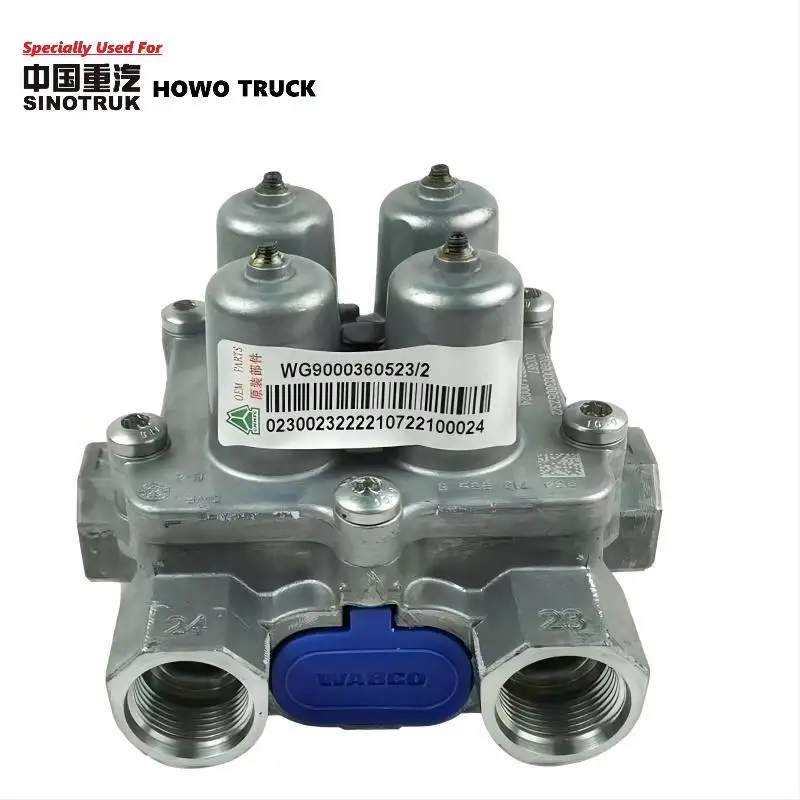 Original WABCO Four Circuit Protection Valve Specially Used For HOWO A7 Truck 9347144030 For HOWO Chassis Parts