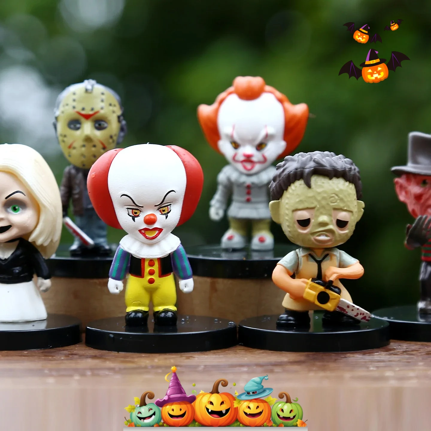 10 pièces Film d'horreur Clown Figurine jouets PVC modèle Halloween cadeau vinyle Figurine poupée cadeau