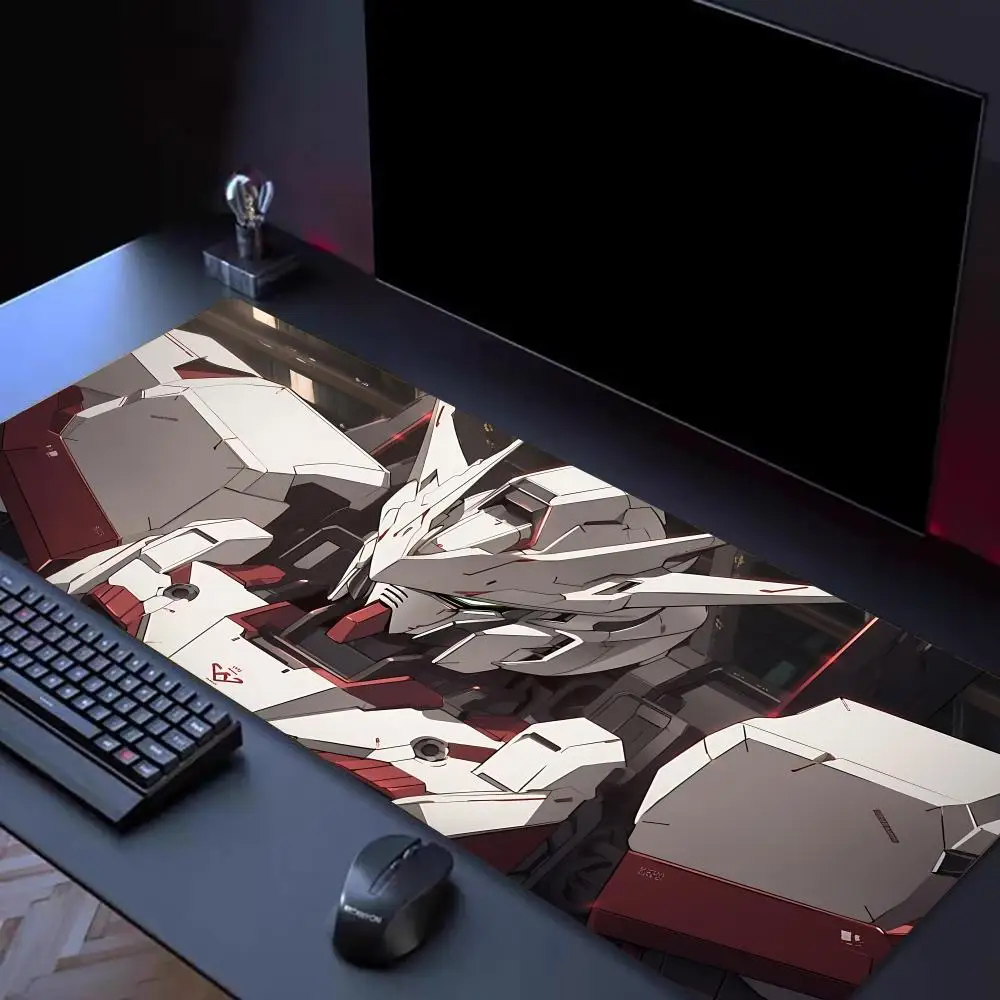 Anime-G-Gundames Mouse Pad Tapetes de Mesa Teclado, Borracha Kawai, Tapete de Mesa Antiderrapante, XXL90x40cm