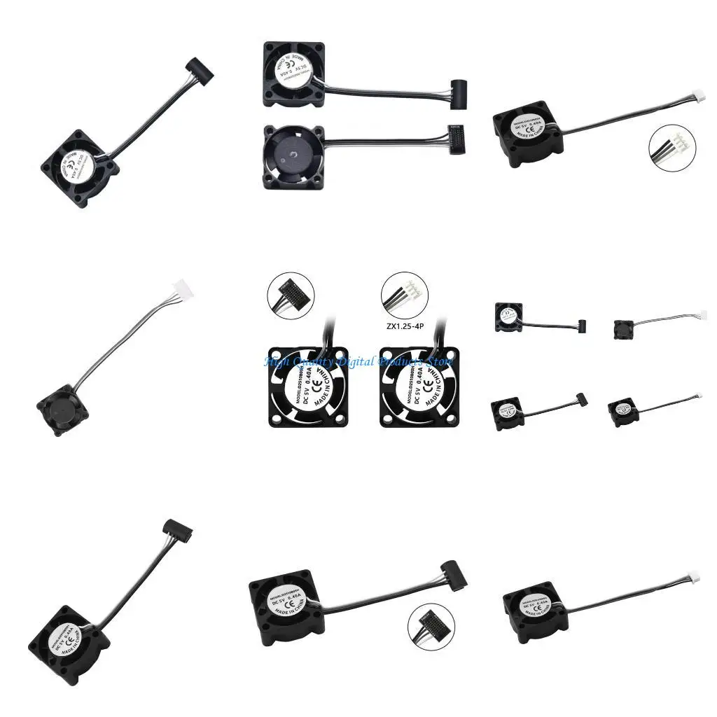 

U2JE Cooling Fan for 3D Printer Hotend Having Double Ball Bearings and PWM Control