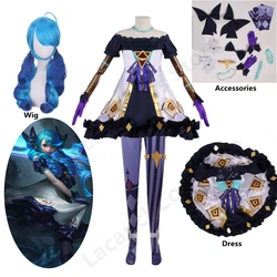 Game LOL League of Legends Gwen Costume Cosplay LOL Gwen Cosplay Costume Shoes Women Gwen Dress Halloween League of Legends