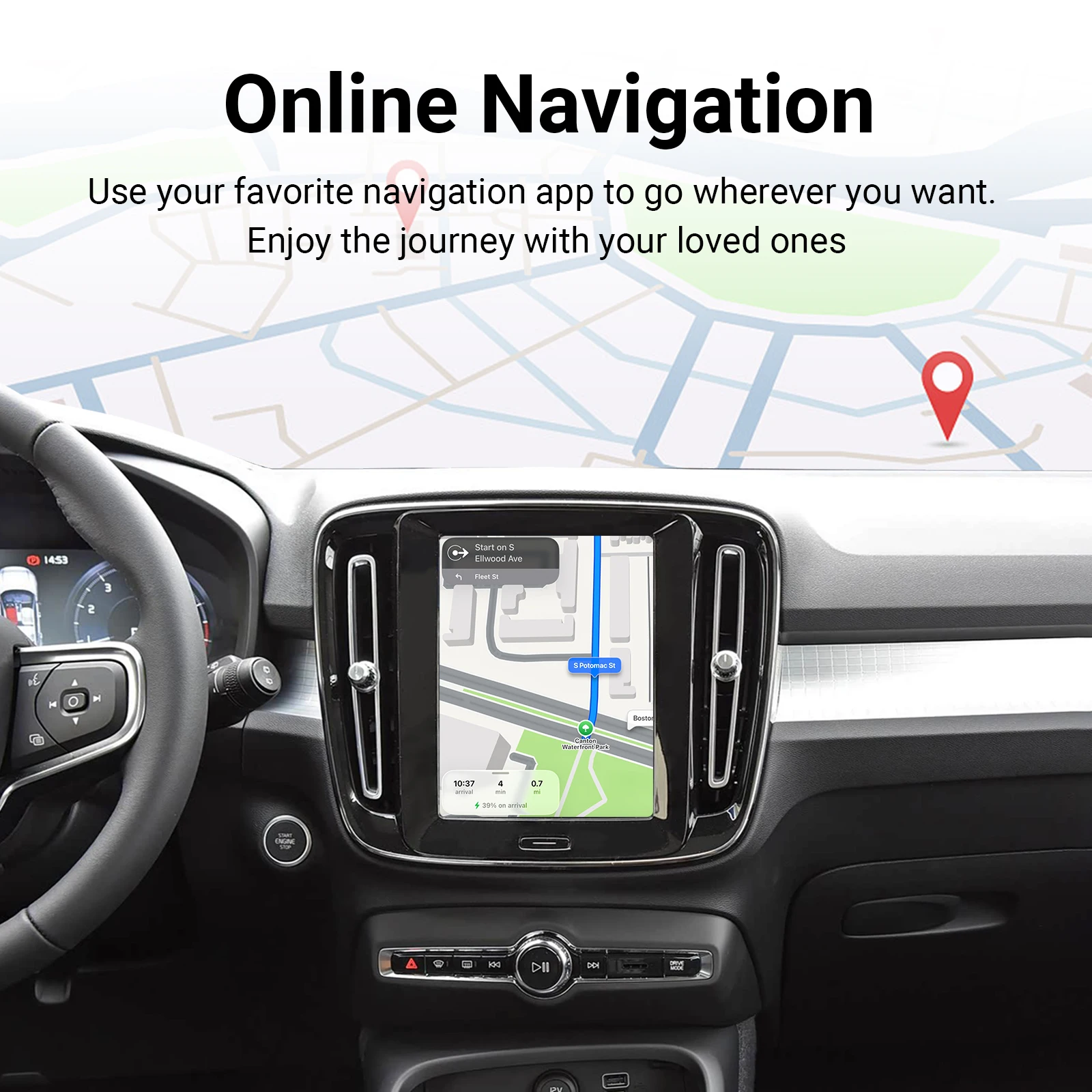 Picture 6: OEM Screen Upgrade Decoder Box Wireless CarPlay Android Auto Retrofit Kit Interface for Volvo V60 V90 S60 XC40 XC60 XC90 S60 S90