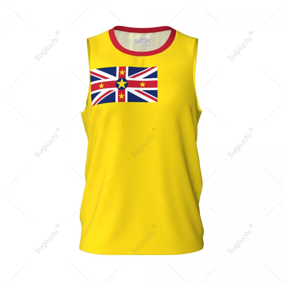 Niue Flag Men Basketball Sports Running Fitness Multifunction Sleeveless tshirt Exclusive Custom Name Nunber